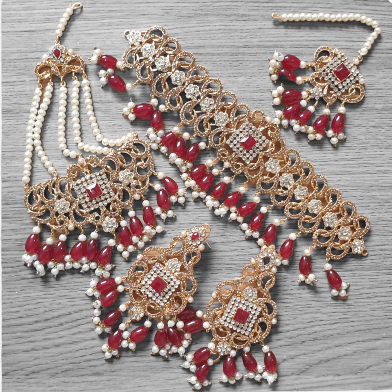 Red Indian Necklace Etsy Singapore