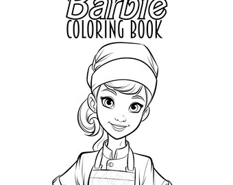 Chef Barbie - Coloring Book for Kids - 20 pages