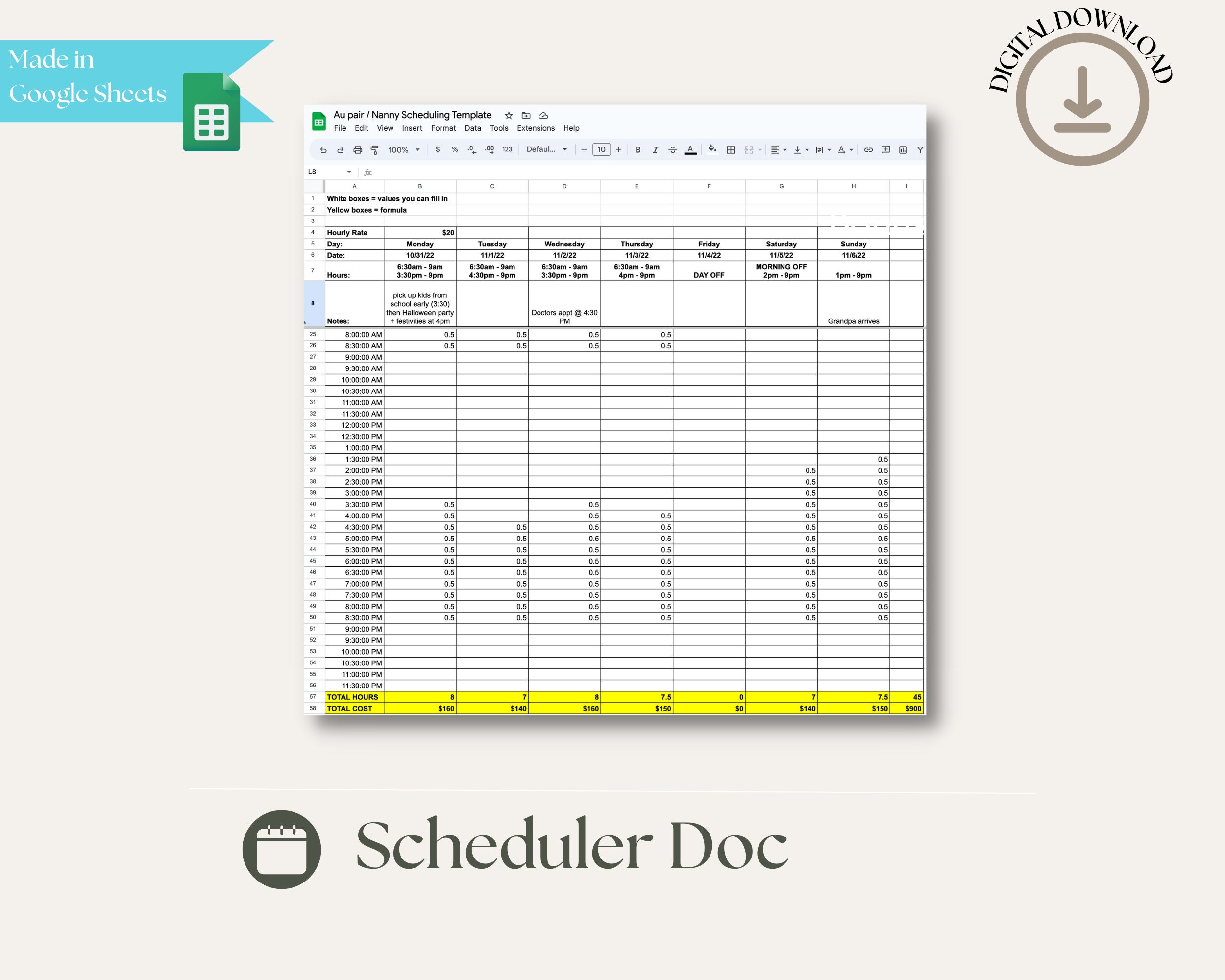 Nanny Binder Printable Nanny Notes Nanny Agreement Au Pair Planner Au Pair Handbook Nanny