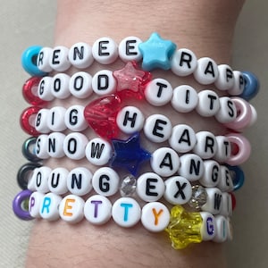 Reneé Rapp Bite Me Tour Friendship Bracelets Pack, Mystery or Personalized/Custom Bracelets, Renee Rapp Inspired Bracelets, Reneé Rapp Merch