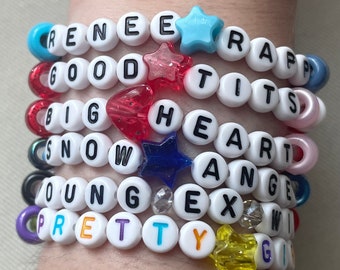 Reneé Rapp Bite Me Tour Friendship Bracelets Pack, Mystery or Personalized/Custom Bracelets, Renee Rapp Inspired Bracelets, Reneé Rapp Merch