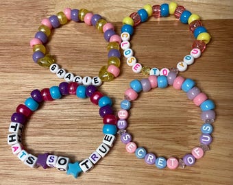 Gracie Abrams Inspired Friendship Bracelets Pack, Mystery or Personalized/Custom Bracelets for Trading