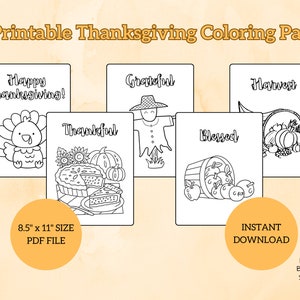 Printable Thanksgiving Coloring Pages