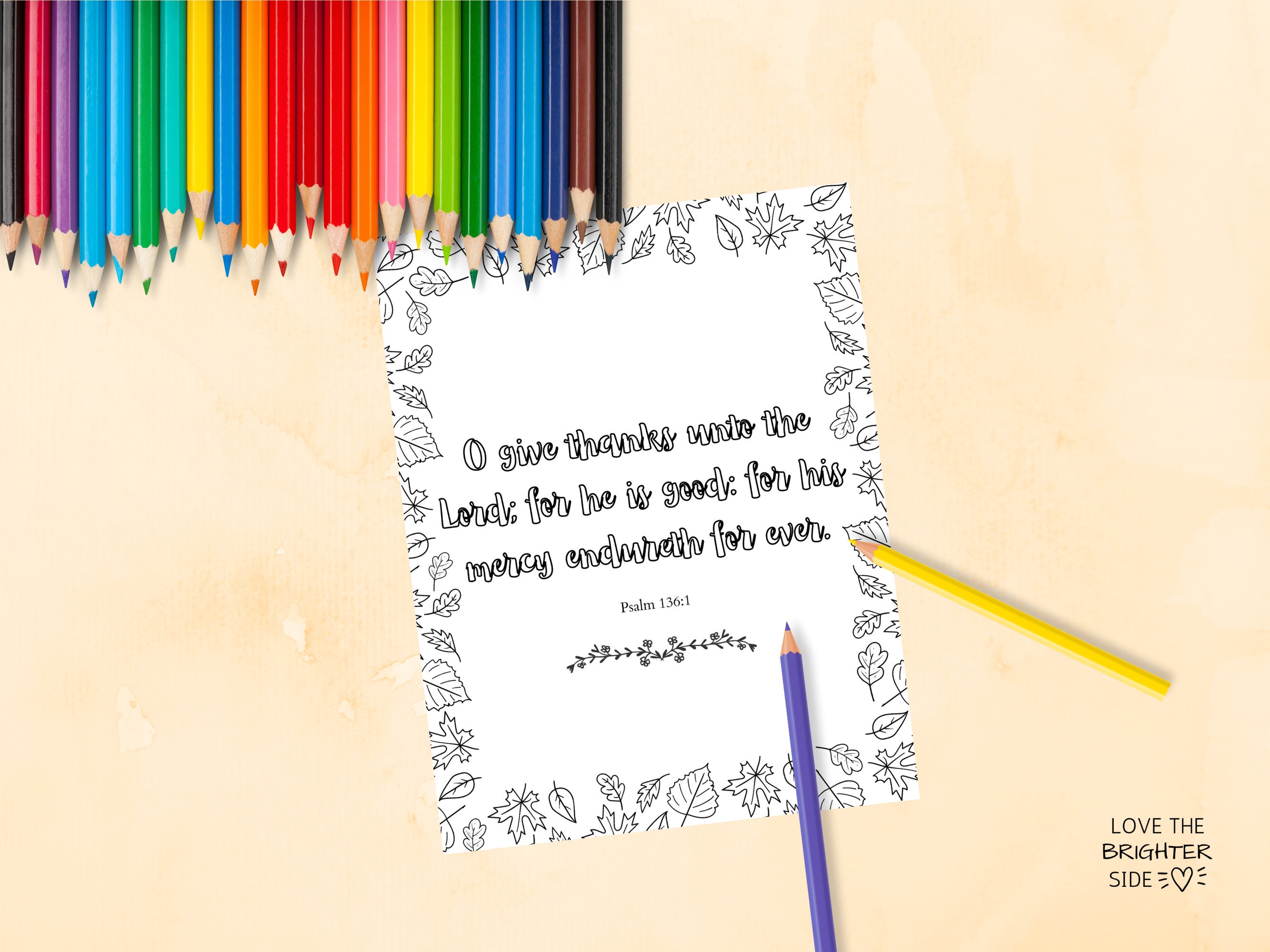 Printable Fall Bible Verse Coloring Pages Set Etsy