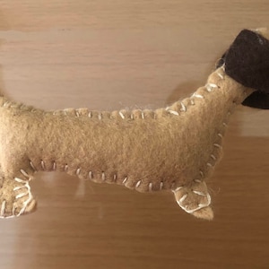 Dachshund felt pattern