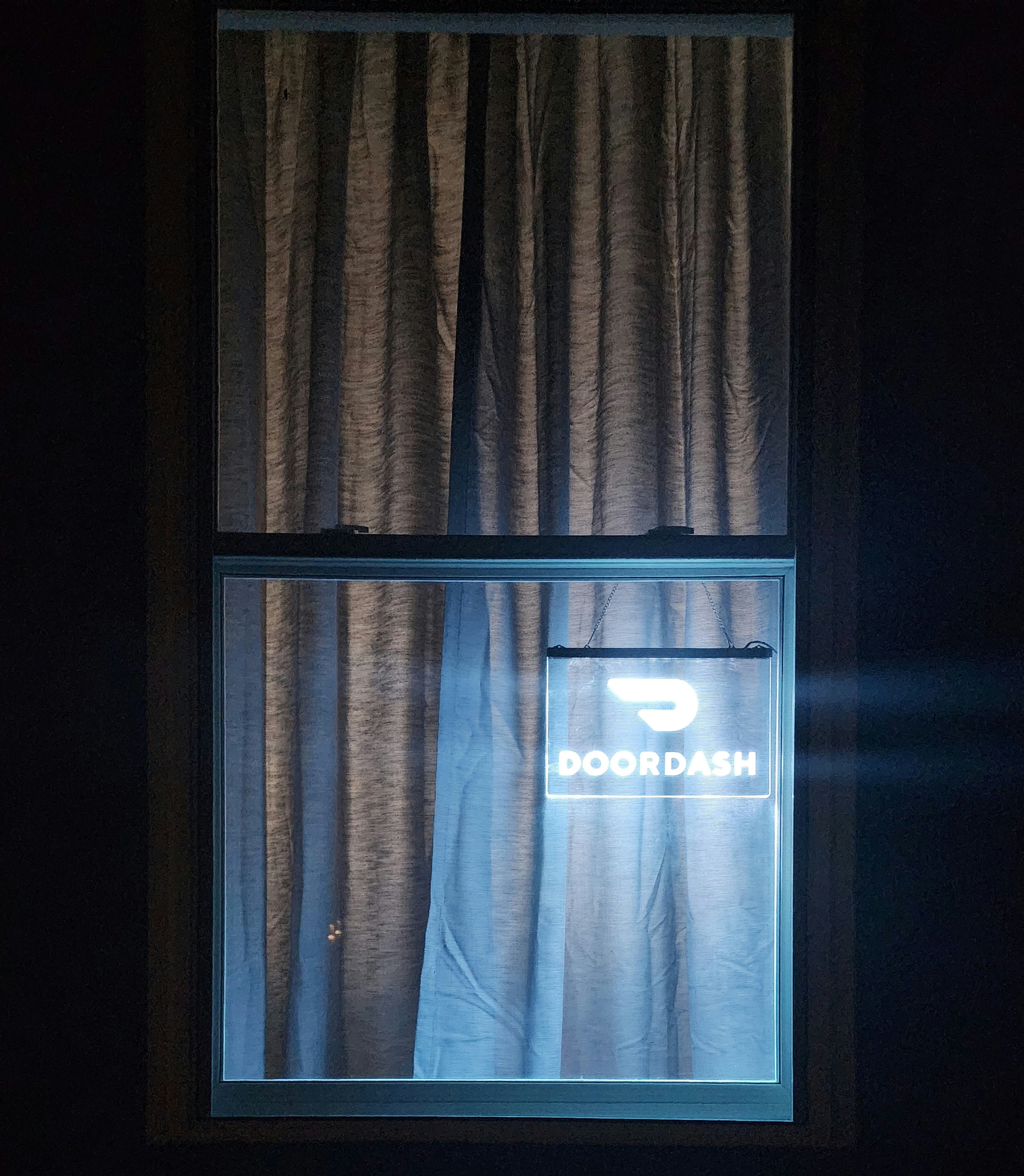 LED Delivery Service Window Sign Doordash Instacart Uber Grubhub Shipt ...