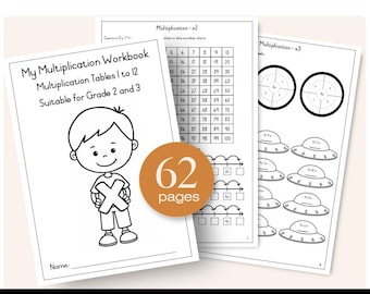 My Multiplication Workbook CAPS-Aligned | Editable | South Africa | Reseller Rights