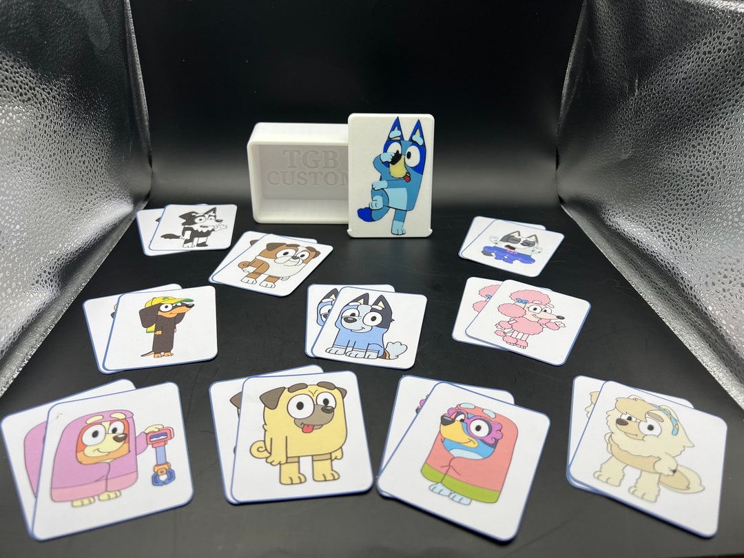 Bluey Memory Snap Game Etsy