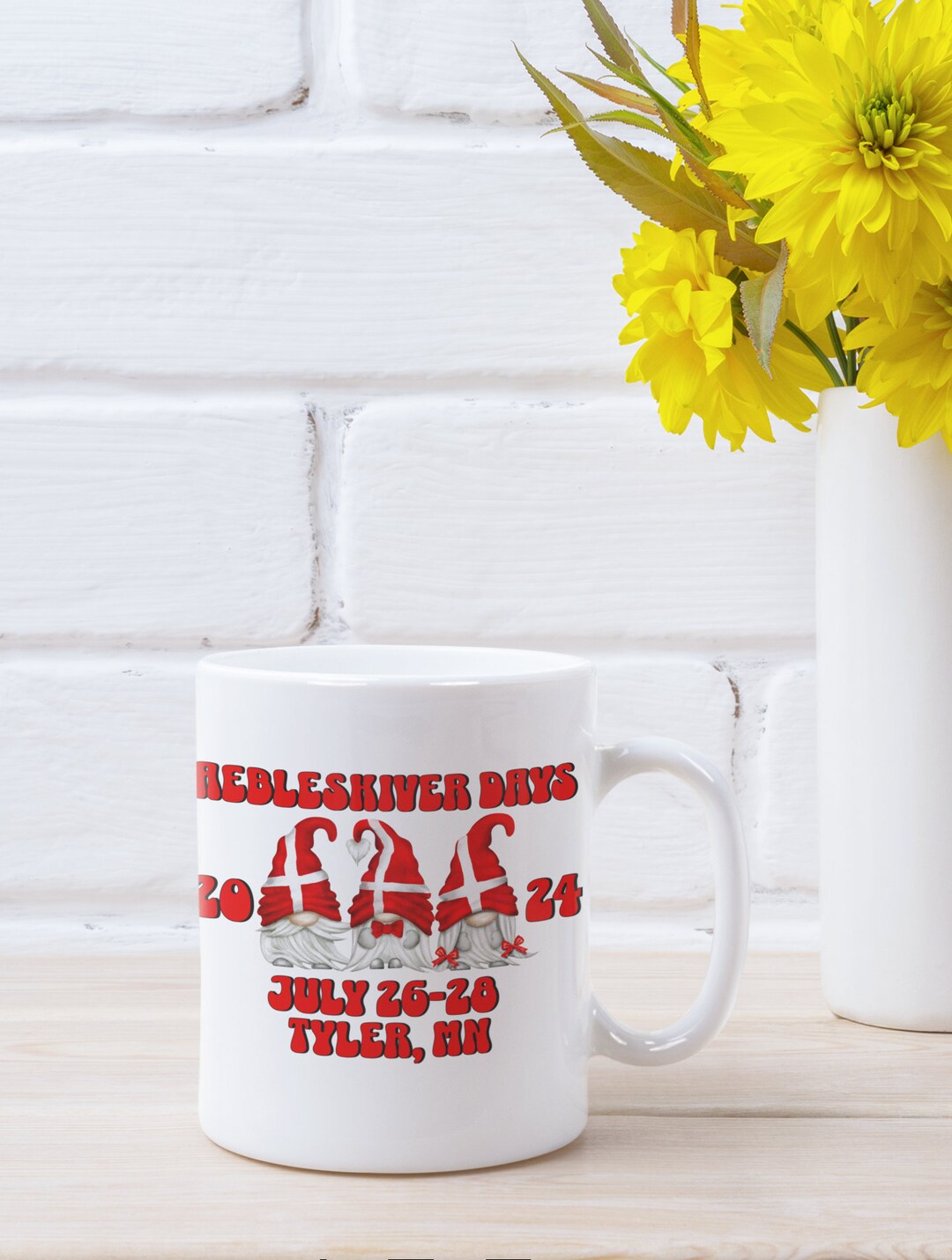 Aebleskiver Days 11 Oz Mug Tyler Minnesota Mug Danish Gnome Mug