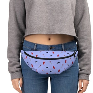 Firefighter Pattern Fanny Pack for fireman wife daughter or girlfriend to show support to the fire service