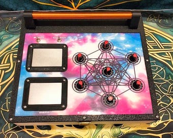 Radionics Machine. 7 Rate Sacred Geometry Metatron's Cube Copper Energy Coil + Orgonite + 3 Lakhovsky Model LK Radionic Metatron3