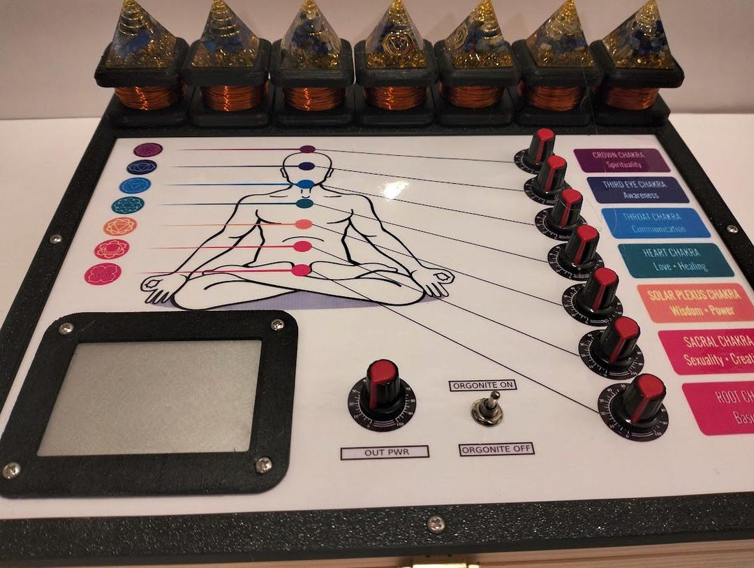 Radionics Machine Professional CHAKRA Orgonite Pyramid LK Electronics ...
