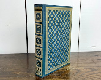 Kenilworth de Sir Walter Scott, edición vintage decorativa de la Biblioteca Internacional de Coleccionistas, 1956, tapa dura verde azulado y dorado