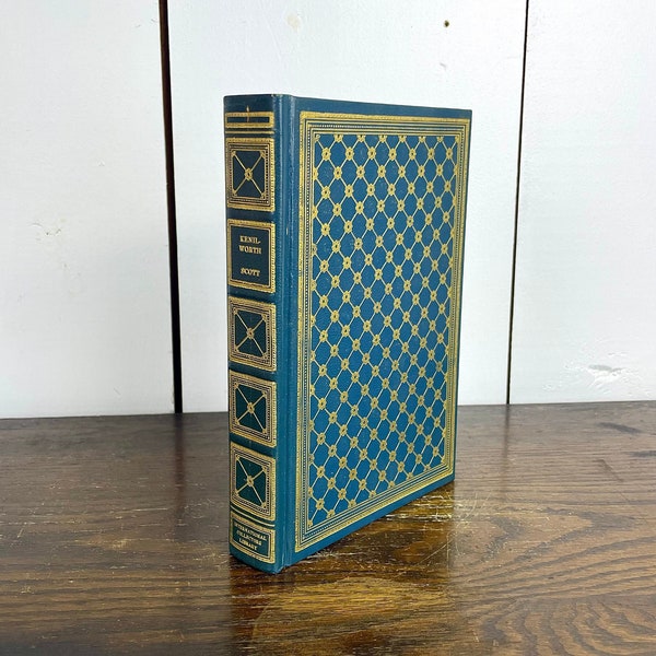 Kenilworth by Sir Walter Scott Vintage Decorative International Collectors Library Edition 1956 Teal and Gold Hardback