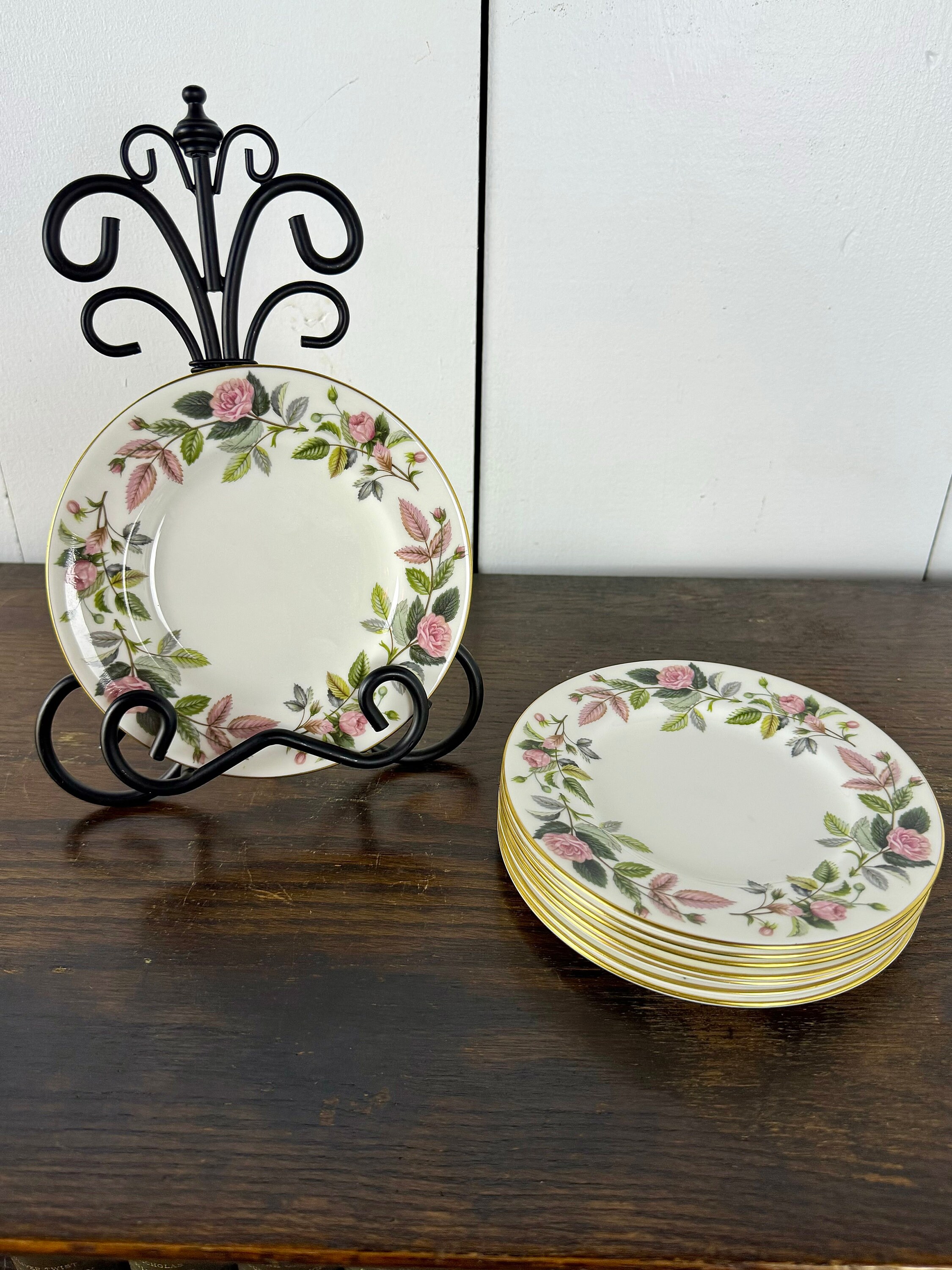 Wedgwood Hathaway Rose Tea Set - Etsy