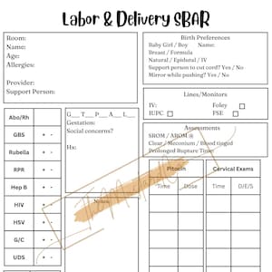 Labor & Delivery SBAR