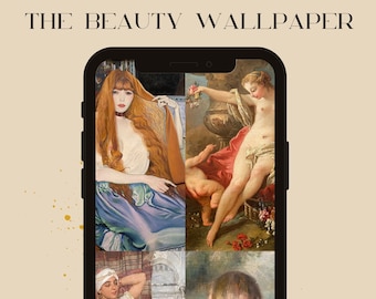 Renoir Painting Phone Wallpaper: Beauty Collage (Digital Download)