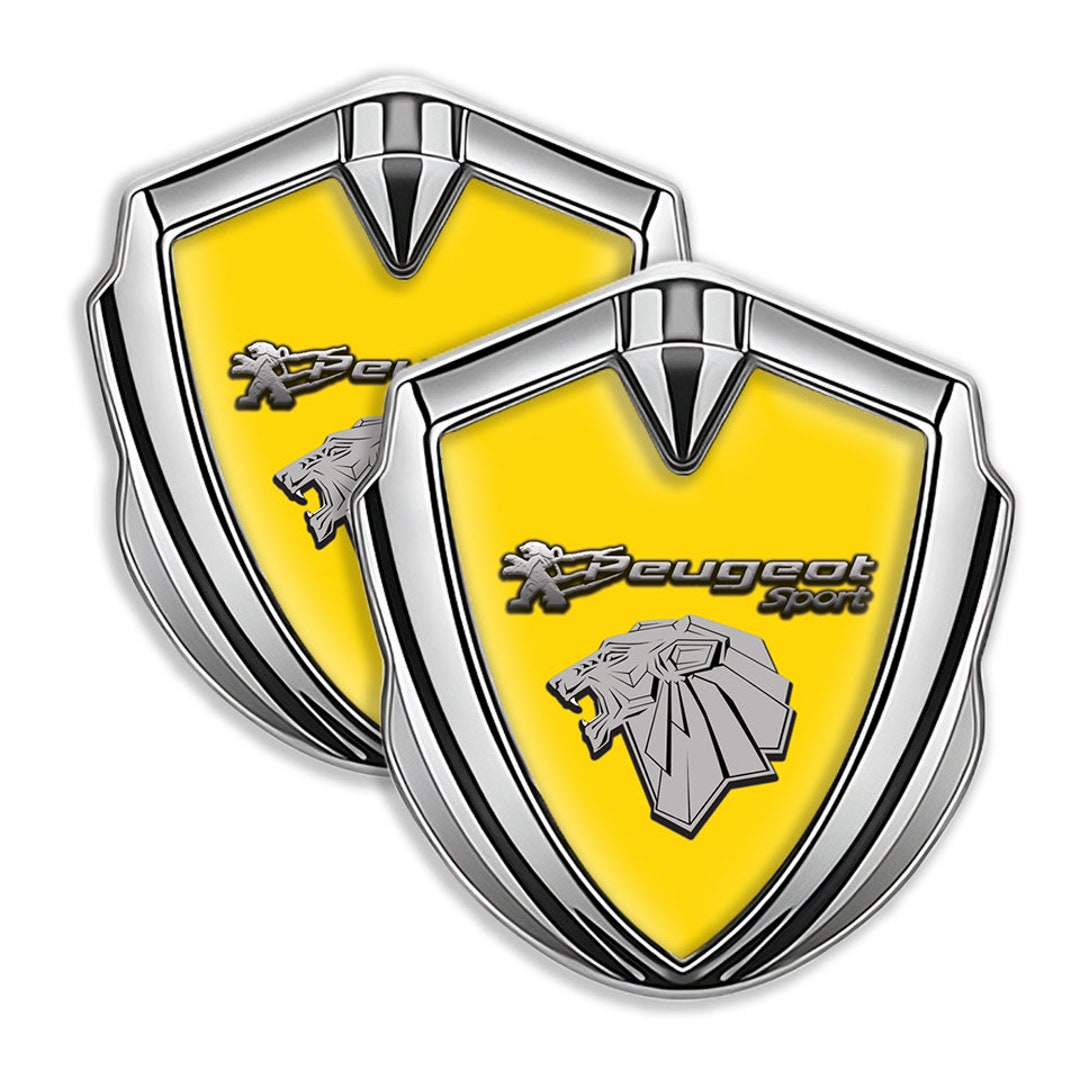 Peugeot Selfadhesive Metal Shield Sticker Decal for Car Etsy