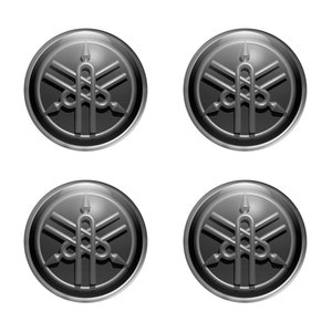 4xall Sizes 3D Hamann Print Logo Domed Stickers for Wheel Center