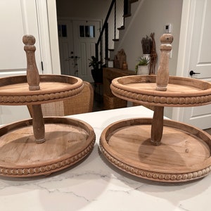 Two Tiered Farmhouse Tray *Wholesale Price AS IS*