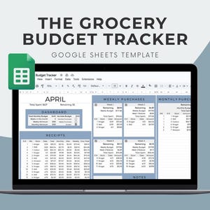 Google-spreadsheetsjabloon voor het bijhouden van boodschappenbudget