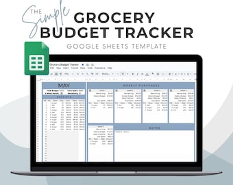 The Simple Grocery Budget Tracker Google Sheet Template