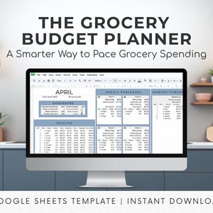 Google Sheet-mallen för budgetplanerare för livsmedel