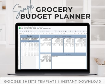 The Simple Grocery Budget Tracker Google Sheet Template