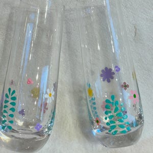 Hand Painted Champagne Flute