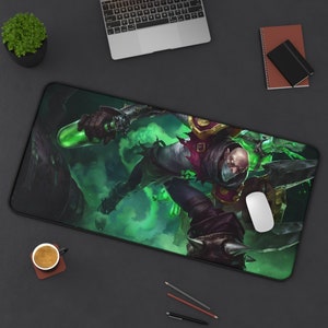 Singed League of Legends Mouse Pad League of Legends  League of Legends Desk Mat Gamer Room Decor Gift For LoL Gamer Gaming Mouse Pad