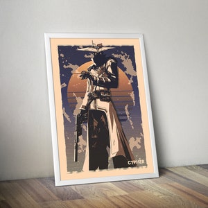 Cypher Valorant Poster Valorant Valorant Poster Gamer Room Decor Gift For Valorant Gamer Gift For Boyfriend
