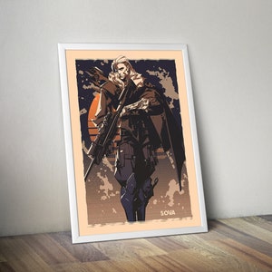 Sova Valorant Poster Valorant Valorant Poster Gamer Room Decor Gift For Valorant Gamer Gift For Boyfriend