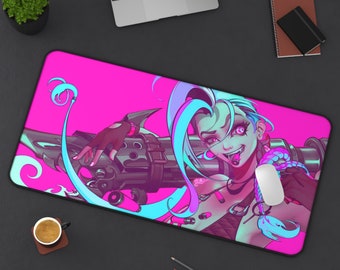 Jinx League of Legends Mouse Pad League of Legends  League of Legends Desk Mat Gamer Room Decor Gift For LoL Gamer Gaming Mouse Pad