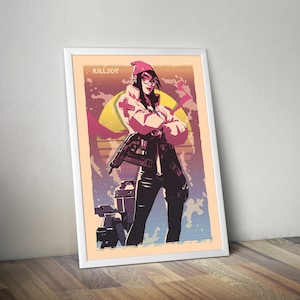 Killjoy Valorant Poster Valorant Valorant Poster Gamer Room Decor Gift For Valorant Gamer Gift For Boyfriend