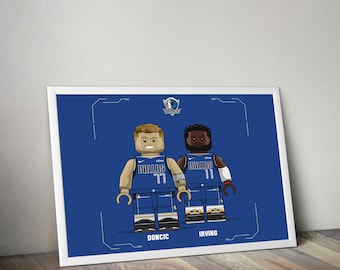 Poster dei Dallas Mavericks per gli appassionati di sport, poster di basket, poster NBA, arte murale per gli appassionati di basket, decorazioni sportive moderne