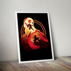 God of War Game Art God of War Kratos Poster God of War Poster Video Game Art Gaming Poster Gamer Room Decor Gaming Print Gaming Art