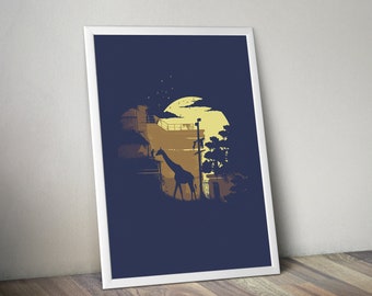 The Last Of Us Poster The Last Of Us  Giraffe Scene  Adventure Print Gaming Poster Gamer Room Decor Gaming Print Gaming Art