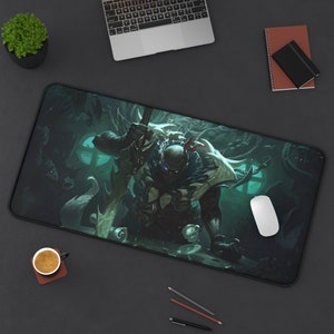 Pyke League of Legends Mouse Pad League of Legends  League of Legends Desk Mat Gamer Room Decor Gift For LoL Gamer Gaming Mouse Pad