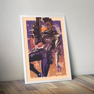 Astra Valorant Poster Valorant  Valorant Poster Gamer Room Decor Gift For Valorant Gamer Gift For Boyfriend