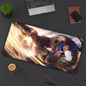 Garen League of Legends Mouse Pad League of Legends  League of Legends Desk Mat Gamer Room Decor Gift For LoL Gamer Gaming Mouse Pad