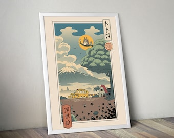 Studio Ghibli Poster Totoro Poster Spirited Away Poster  Howl's Moving Castle Poster Kiki's Art Studio Ghibli Art Print SG - 28