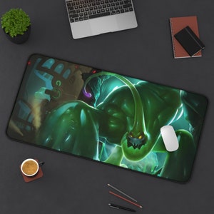 Zac League of Legends Mouse Pad League of Legends  League of Legends Desk Mat Gamer Room Decor Gift For LoL Gamer Gaming Mouse Pad