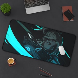 DRX マウスパッド VALORANT ASCEND Valorant Neon RGB Mouse Pad Gaming HD Gamer Mousepad XXL LED