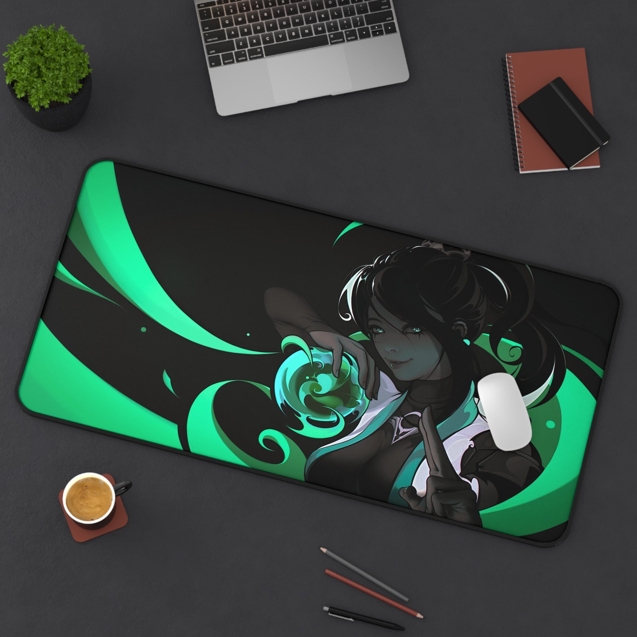 Sage Valorant Mouse Pad Valorant Valorant Desk Mat Gamer Room Decor