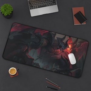Aatrox League of Legends Mouse Pad League of Legends  League of Legends Desk Mat Gamer Room Decor Gift For LoL Gamer Gaming Mouse Pad