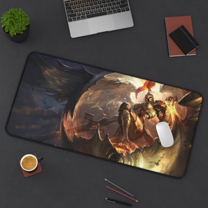 Kayle League of Legends Mouse Pad League of Legends  League of Legends Desk Mat Gamer Room Decor Gift For LoL Gamer Gaming Mouse Pad