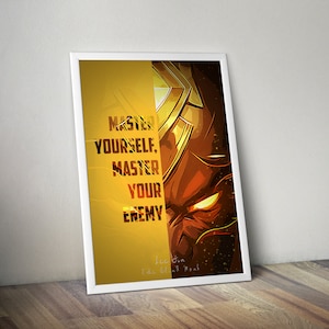 League of Legends Lee Sin League of Legends Poster LoL Poster the Blind Monk   Gamer Room Decor Gift For LoL Gamer Gift For Boyfriend