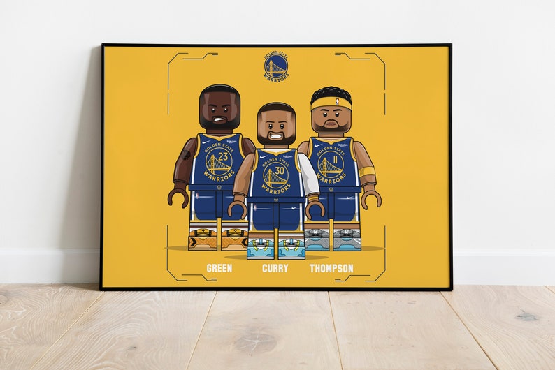 Golden State Warriors Poster for Sports Fan Basketball Poster NBA