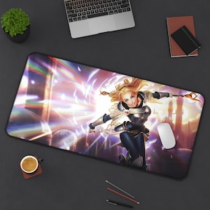 Lux League of Legends Mouse Pad League of Legends  League of Legends Desk Mat Gamer Room Decor Gift For LoL Gamer Gaming Mouse Pad