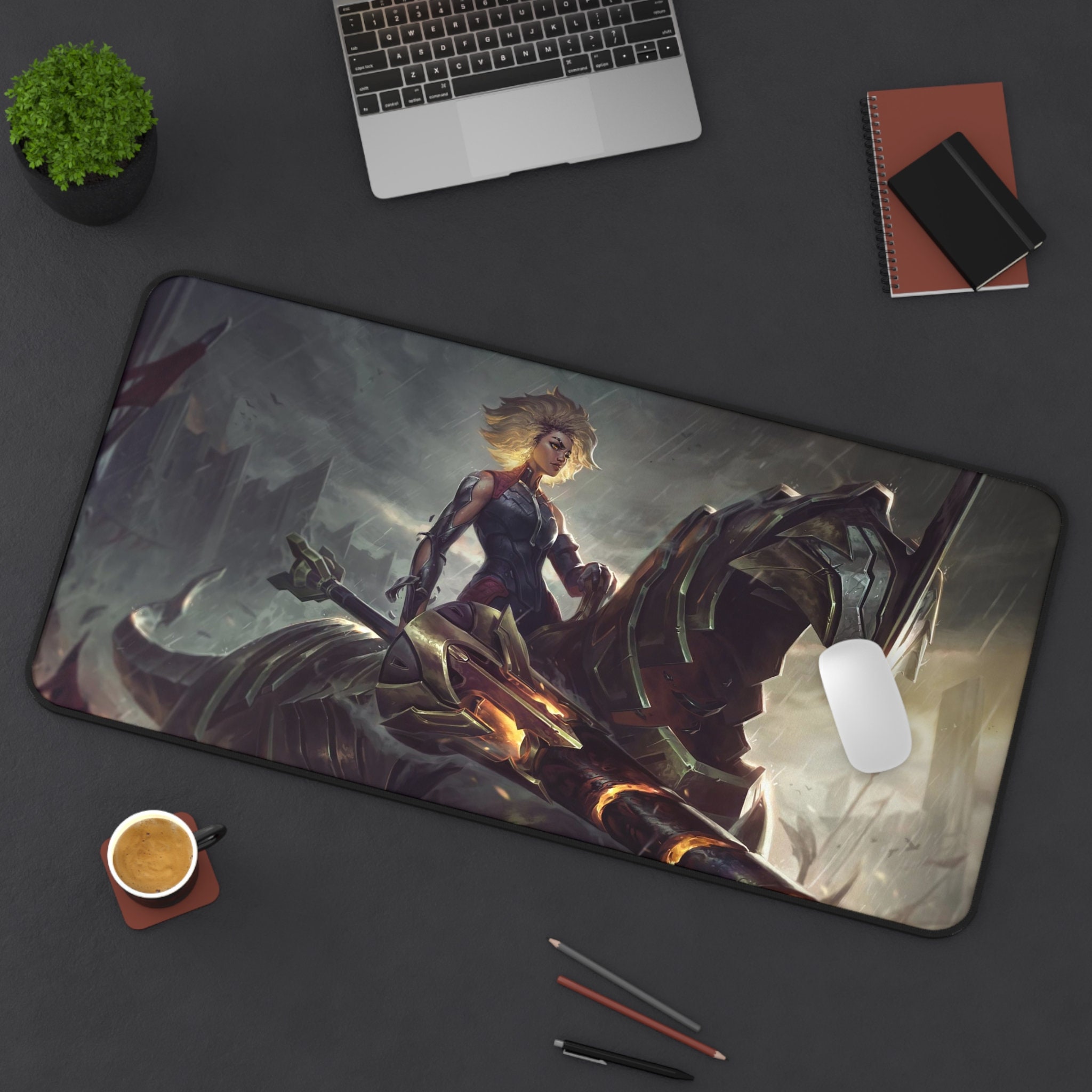 League of Legends Desk Mat: Rell, Gaming Room Decor